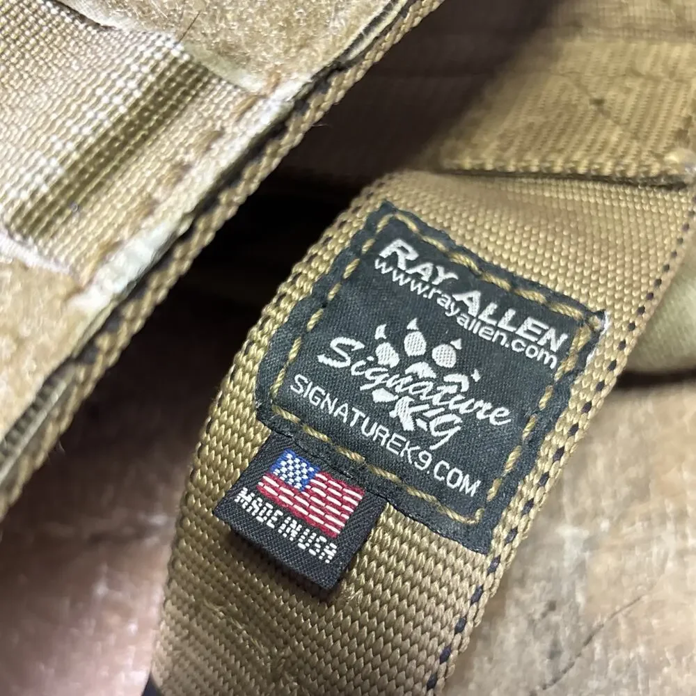 Ray Allen K9 K-9 Dog Tactical Harness USA *Ripped Seam On Side Bag*